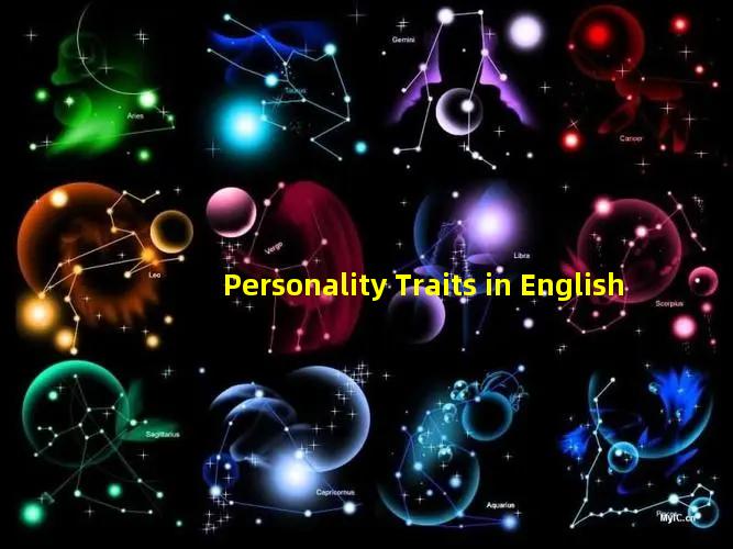 Personality Traits in English